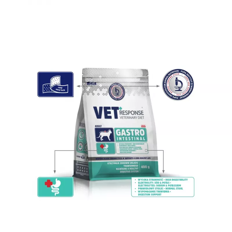 VET RESPONSE Gastrointestinal - Trockenfutter für Katzen - 400g