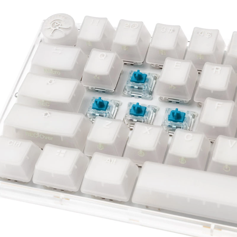 Ducky One 3 Aura Weiß Mini Gaming-Tastatur, RGB-LED - MX-Blau (US)