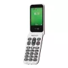 Feature-Phone Doro Leva E22 Klapphandy, 2,8 Zoll (7,11 cm) Anzeige, Single SIM, 0,3 MP Kamera, 1150 mAh, 127,8 g, Rot/Weiß