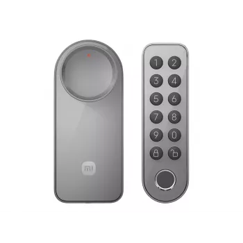 Smartes Türschloss Xiaomi BHR07XDGL mit Tastatur, Bluetooth, Fingerabdruck, Code und Fernbedienung, grau, 7,2 V 2450 mAh