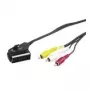 Wentronic Goobay Scart/RCA-Adapterkabel, Schwarz, 2 m - SCART-Stecker (21-polig) > 3x RCA-Stecker (50364)