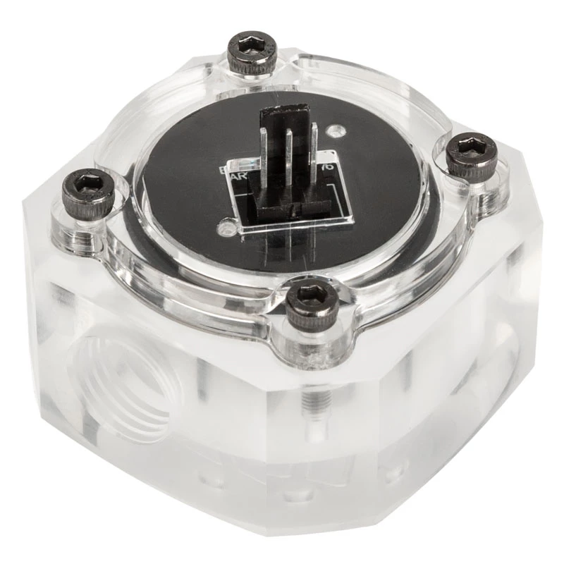 Durchflussmesser Barrow SLFV1-RGB ARGB Acryl Inline für individuelle Wasserkühlungskreisläufe