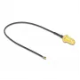 Koaxialkabel DeLOCK 12662 0,2 m SMA MHF 4L LK Schwarz