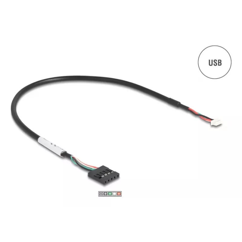 DeLOCK 90781 Serieller Konverter Repeater Isolator USB 2.0 RS-232 Schwarz Grün