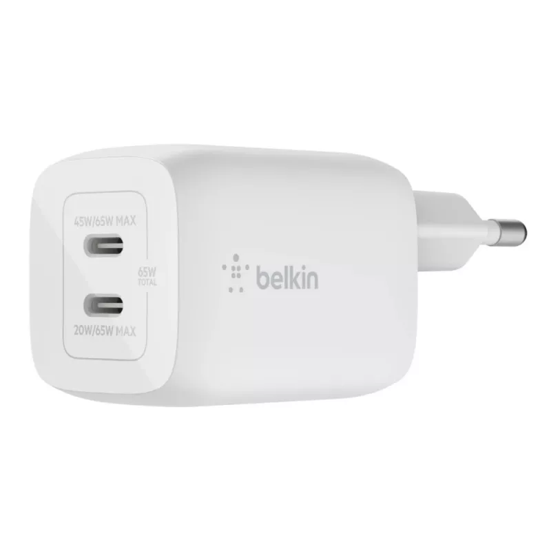 Ladegerät Belkin WCH013vfWH Indoor AC Schnellladegerät für Laptop Smartphone Tablet