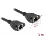 Netzwerkkabel DeLOCK 90786 Schwarz 3m Cat6a S/FTP