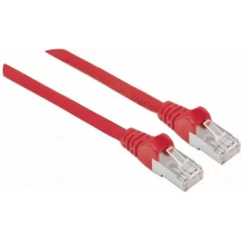 Intellinet Netzwerk-Patchkabel, Cat5e, 5 m, Rot, CCA, SF/UTP, PVC, RJ45, vergoldete Kontakte, rastnasenfrei, Knickschutzhülle, Lebenslange Garantie