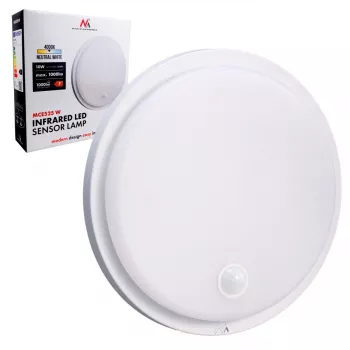 LED-Lampe mit PIR-Sensor MACLEAN MCE525 W — LED-Außenleuchte mit Bewegungssensor
