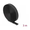 DeLOCK Klettband 3 m x 20 mm schwarz Nylon
