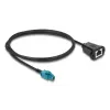 Koaxialkabel DELOCK 90700 – 1 m, HSD Z auf RJ-45, schwarz/blau