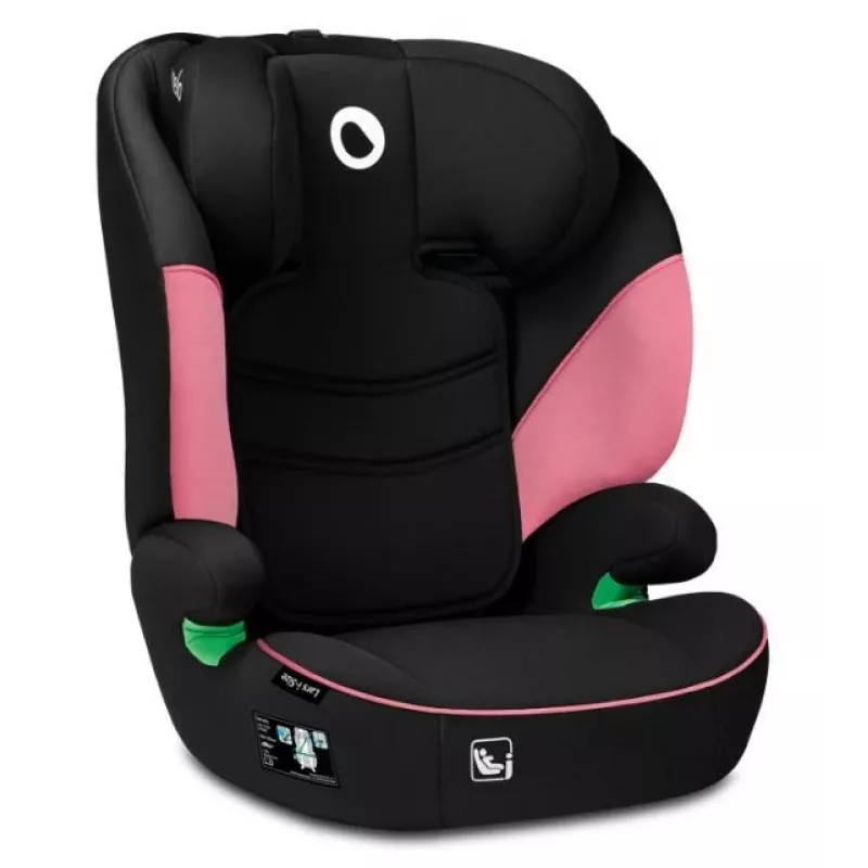 Autokindersitz Lionelo Lars I-Size – Gruppe 2/3 für 100–150 cm, 15–36 kg, Pink