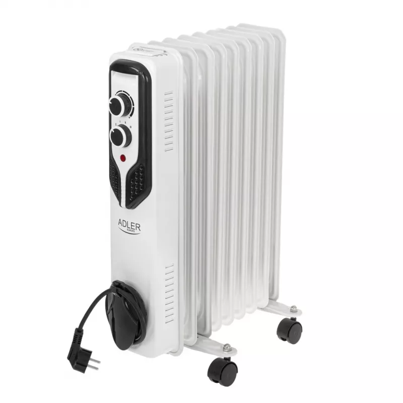 Adler | Ölgefüllter Heizkörper | AD 7816 | Ölgefüllter Heizkörper | 2000 W | Anzahl der Leistungsstufen 3 | Geeignet für Räume bis zu m2 | Weiß