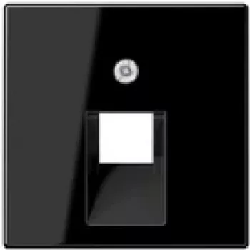 Jung Abdeckplatte schwarz für IAE/UAE-Dose A 569-1 PLUA SW (A569-1PLUASW)