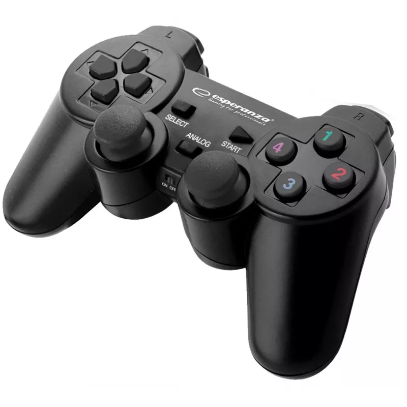 Esperanza EGG108K Gaming-Controller Schwarz USB 2.0 Gamepad Analog / Digital PC, Playstation 3