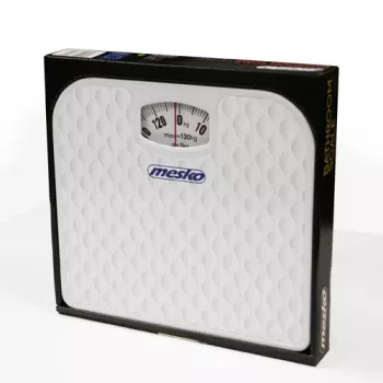 Mechanische Waage Mesko MS 8160 – Maximale Tragkraft 130 kg, Genauigkeit 1000 g, Weiß