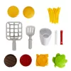 Play Burger Shop Set KLEIN 7336 — kompaktes, leicht zu reinigendes Rollenspiel-Spielzeug für Kinder