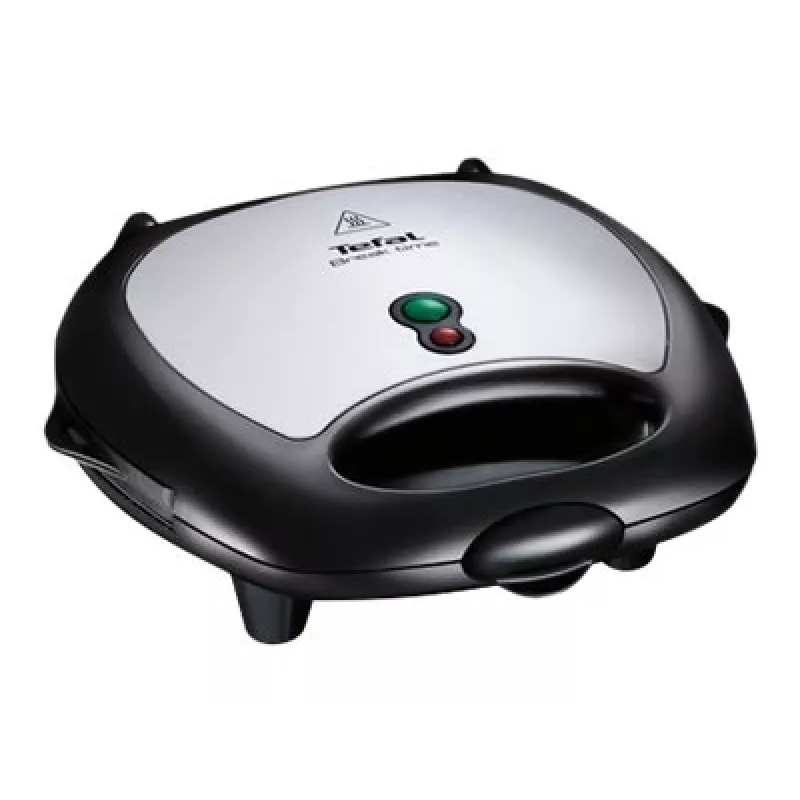 Sandwichmaker Tefal Break Time SW6148 — 2 Sandwiches, herausnehmbare Antihaft-Platten, Kabelaufbewahrung, schwarz/grau