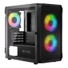 Computer-Gehäuse Logic Concept Portos Mini ARGB Micro ATX Schwarz