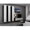 Cama geschlossen Schrank VIGO '180' 180/40/30 weiß/schwarz glänzend