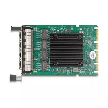 DeLOCK 88300 OCP 3.0 Netzwerkkarte, 4 x RJ45 Gigabit LAN