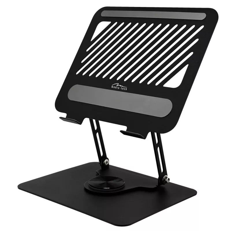 Laptopständer MEDIA-TECH MT2662 – höhenverstellbar, faltbar aus Aluminium für 10–17 Zoll Laptops