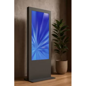 Bodenstehender Kiosk EDBAK IDS09.55 55 Zoll Schwarz – freistehender Displayständer für 55-Zoll-Bildschirme