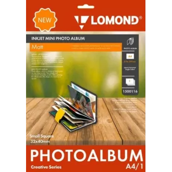 Fotoalbum Lomond Mini Album 1500116 Kleine quadratische matte Seiten 32×40 mm