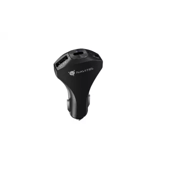 Navitel | Universelles Auto-Splitter-Ladegerät | USP45 SLIM | USB-C Leistung: Bis zu 27 W, 5V - 3,6A; 9V - 3A; 12V - 2,5A; USB-A Leistung: Bis zu 18 W, 5V - 3A; 9V - 2A; 12V - 1,5A | 5 V | Auto C