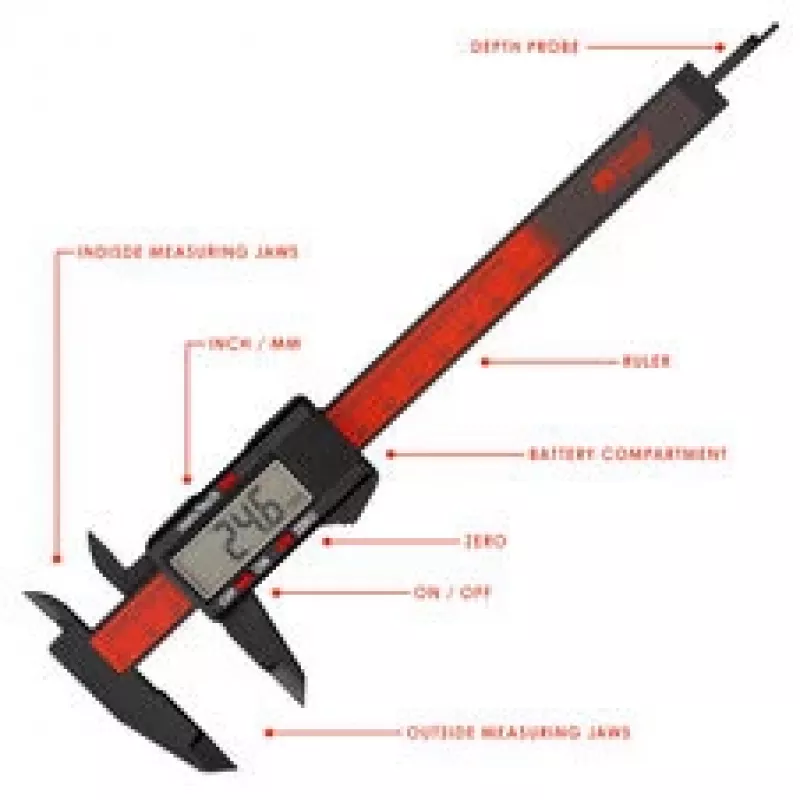 Thermal Grizzly TG Caliper – digitaler Messschieber, 150 mm (TG-CAL-150)