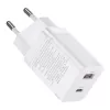 Baseus Super Si Pro Schnellladegerät USB + USB-C 30W (weiß)