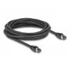 Delock - Netzwerkkabel - RJ-45 (M) zu RJ-45 (M) - 5,0 m - 7,5 mm - S/FTP - CAT 8.1 - halogenfrei, rastnasengeschützt, bis zu 40 Gbit/s Datenübertragungsrate - Schwarz (80236)