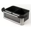 G3 Ferrari G10223 Fritteuse Doppel 12 L Standgerät 2200 W Heißluftfritteuse Schwarz, Edelstahl