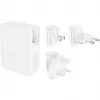 Wandladegerät 140W 4 Ports (3xC 1xA) UK, EU, US Stecker weiß