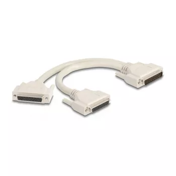 DeLOCK 67172 Serielles Kabel Beige 0,3 m DB-HD 44 auf 2 x DB-HD 44