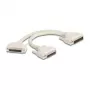 DeLOCK 67172 Serielles Kabel Beige 0,3 m DB-HD 44 auf 2 x DB-HD 44