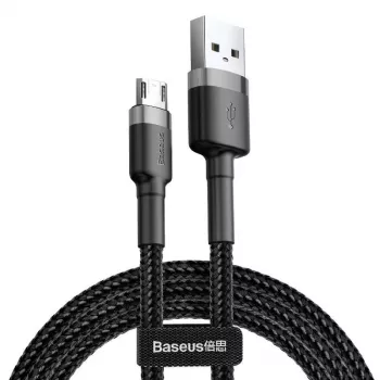 Baseus Cafule 2.4A 1m Micro-USB-Kabel (grau/schwarz)