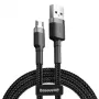 Baseus Cafule 2.4A 1m Micro-USB-Kabel (grau/schwarz)