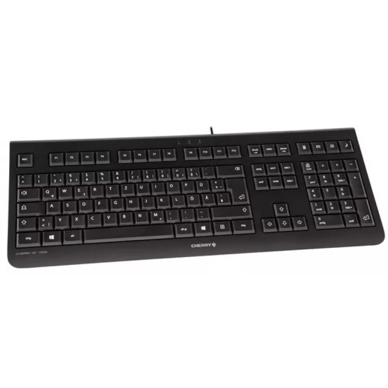 CHERRY KC 1000 Tastatur Home USB Schweizer Layout Schwarz