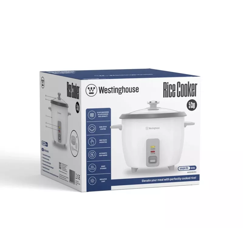 Reiskocher Westinghouse WKRCHSL5EU — elektrischer Reiskocher, 5 l Fassungsvermögen