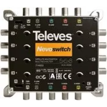 Multischalter Televes MS58C 5x8 mit Nevo recpower kask