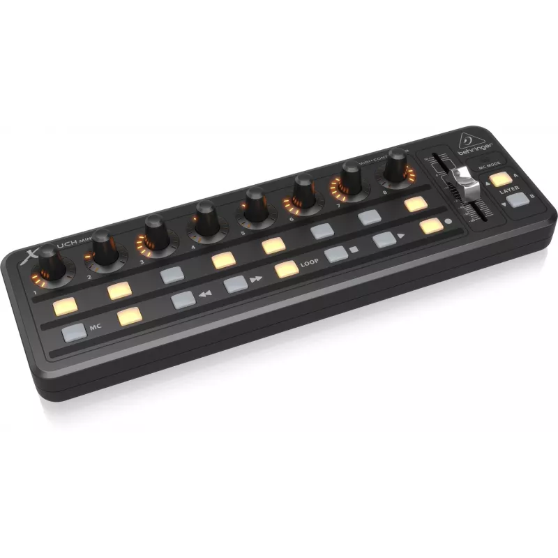 MIDI Tastatur USB Behringer X-TOUCH MINI Steuerungstyp Tasten Drehregler Schieberegler