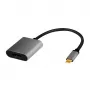 LogiLink CUA0102 USB 3.2 Gen1 Typ-C auf DisplayPort Kabel 0,15 m Schwarz