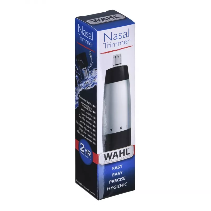 Wahl 05642-135 Nasen- und Ohrhaartrimmer, schwarz/silber