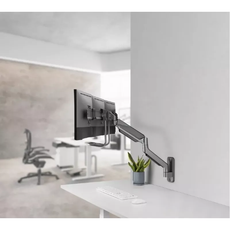 Wandmontierter verstellbarer Monitorarm Gembird MA-WA3-01 für 3 Monitore