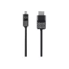 Mini DisplayPort auf HDTV-Kabel, 1,8 m, Mini DisplayPort, HDMI, Stecker, Stecker, Schwarz