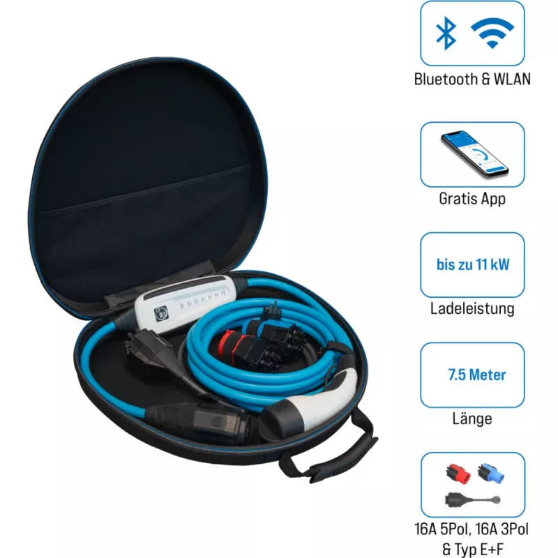 Ladekabel NRGkick 16A 7,5 m Set Optimal 17701093 für Elektrofahrzeug-Ladung