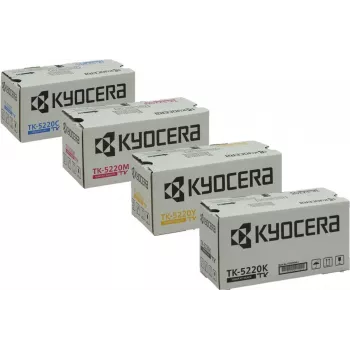 Tonerkartuschen-Multipack Kyocera TK-5220 Original — 4 Kartuschen (schwarz)