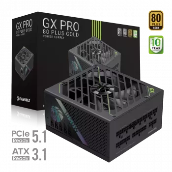 Gamemax Netzteil, 80 PLUS, Gold | GX PRO 1050G | 1050 W | Vollmodular