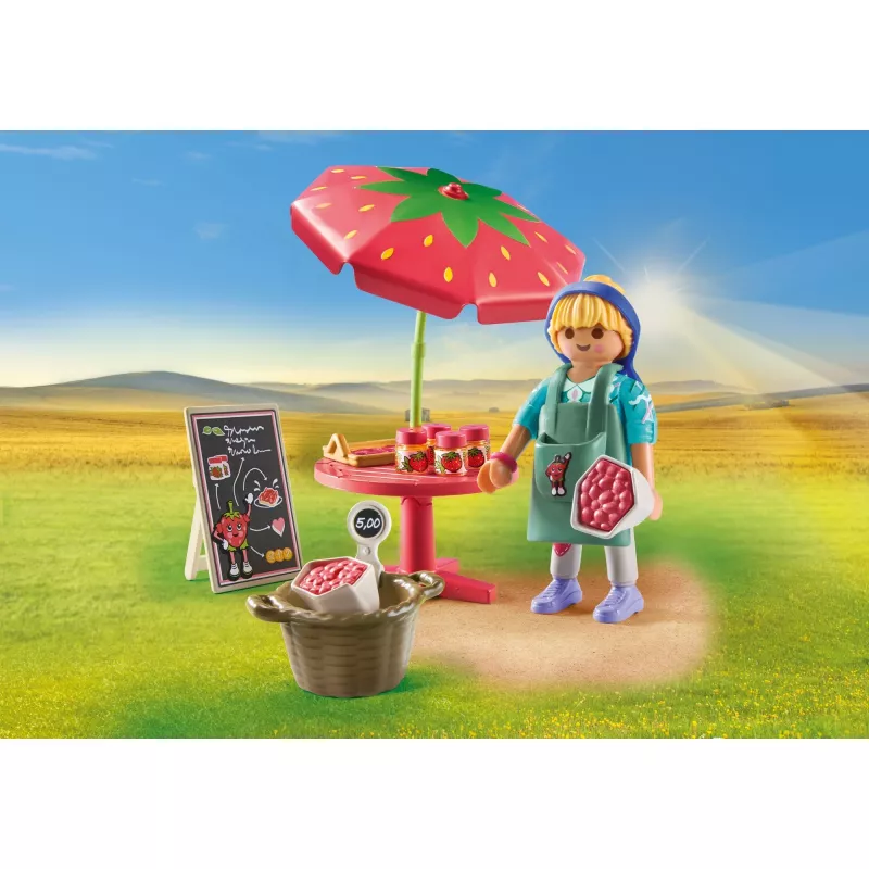 Playmobil Country Selbstgemachter Erdbeermarmeladenstand