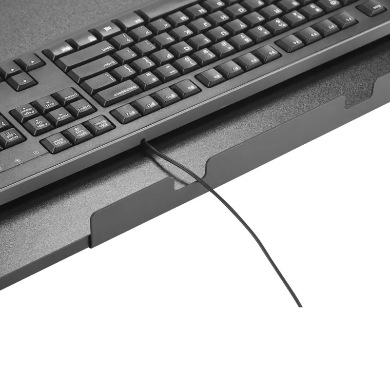 Maclean MC-839 Tastatur-Schublade | Untertisch-Schublade für Tastatur und Maus | Klemmbare Tastaturablage | Ergonomische Arbeitsplatzlösung